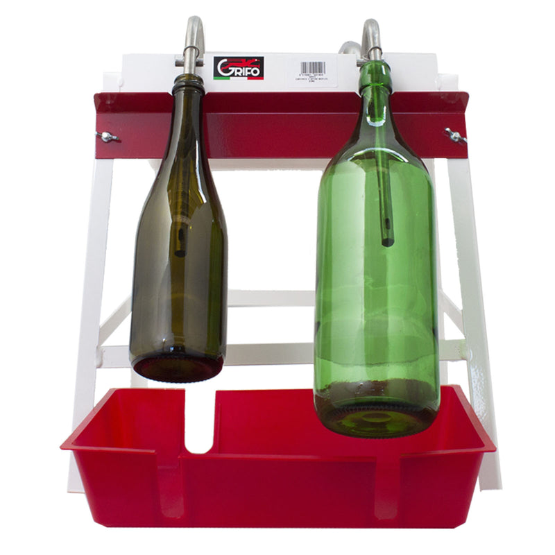 Riempitrice a vaschetta con sifoni in acciaio inox per bottiglie birra artigianale e vino