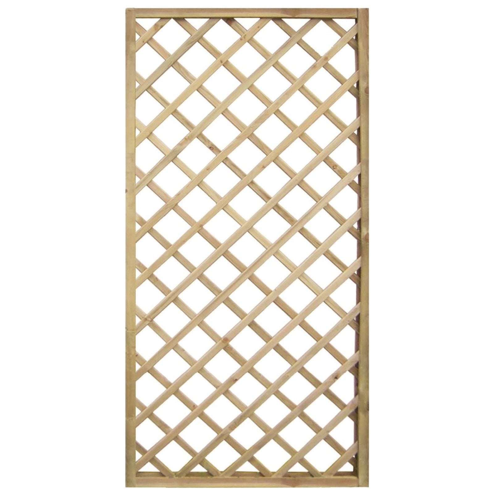 Pannello grigliato "Lasa" rettangolare in legno di pino naturale per recinzioni giardino e terrazzo