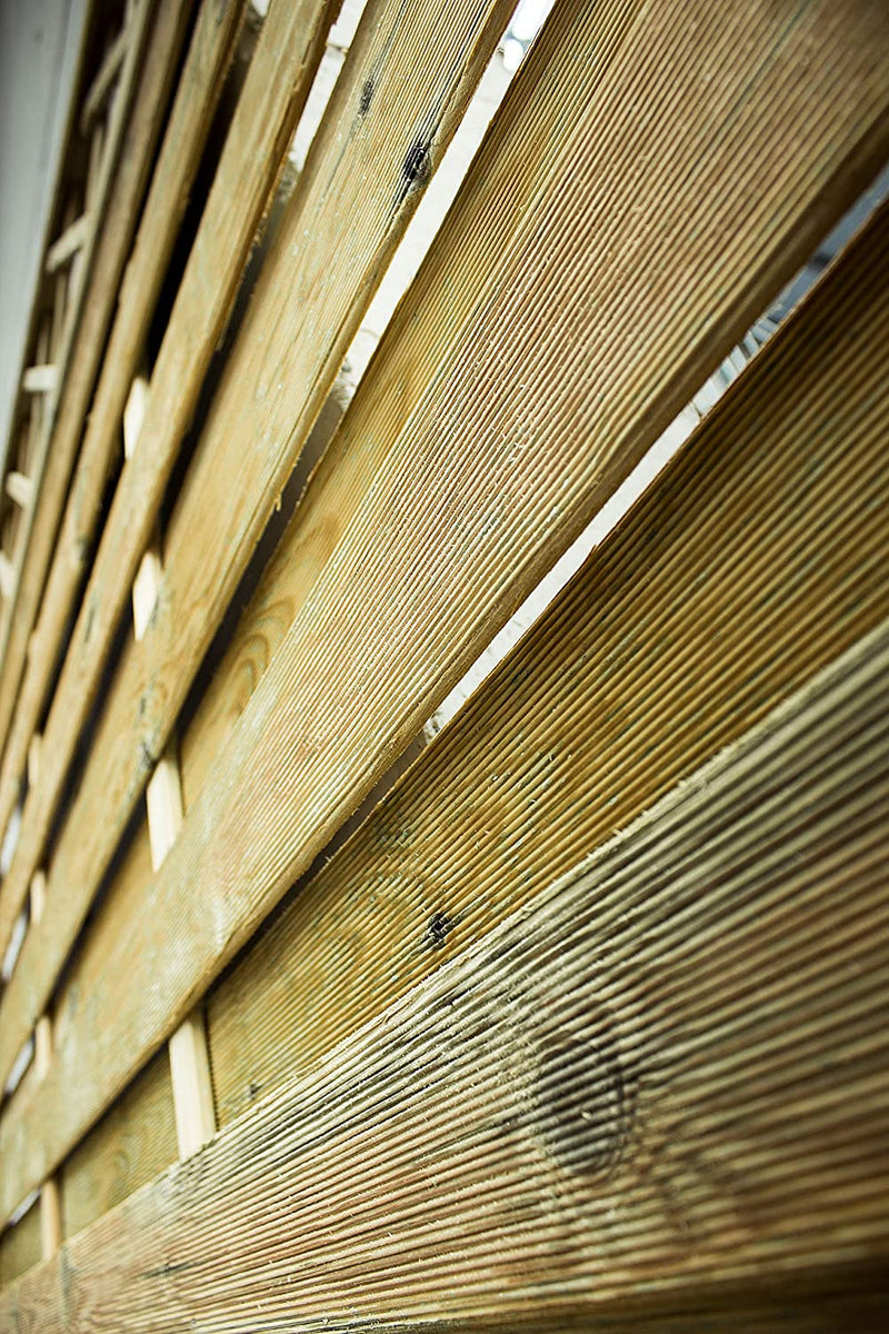 Pannello grigliato "Lasa" rettangolare in legno di pino naturale con barriera per recinzioni giardino e terrazzo