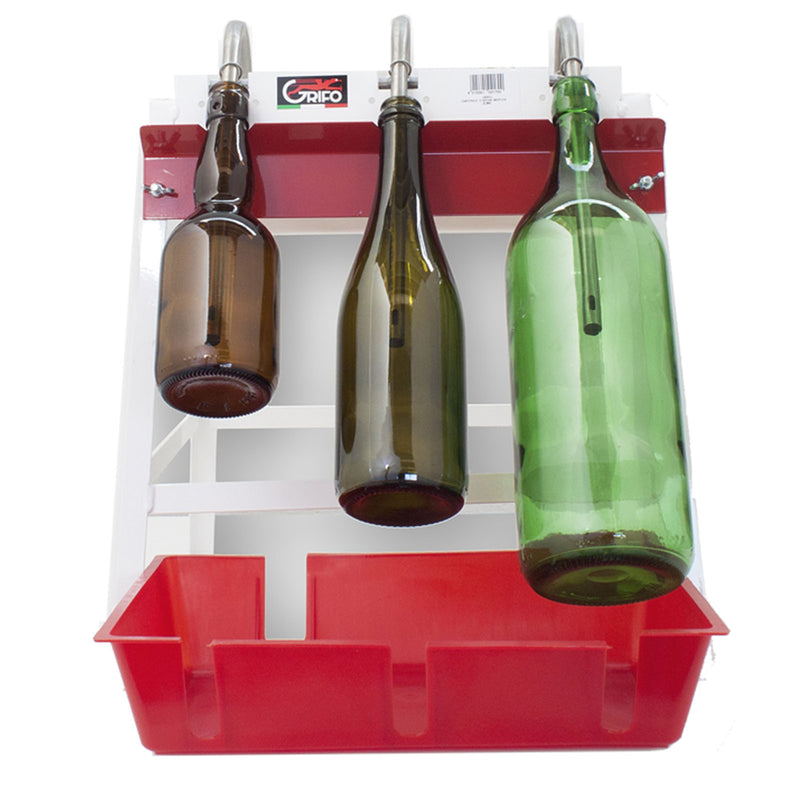 Riempitrice a vaschetta con sifoni in acciaio inox per bottiglie birra artigianale e vino