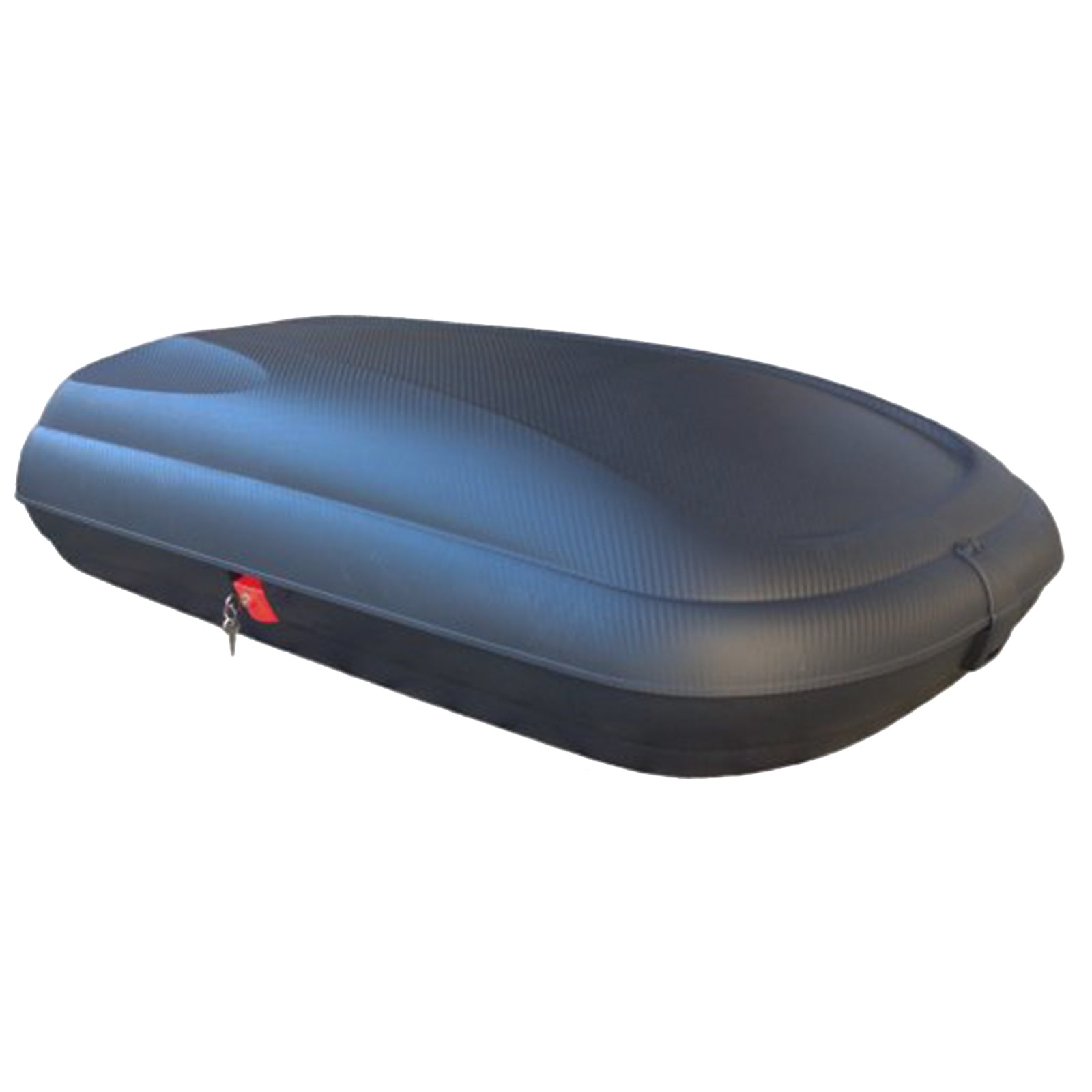 Baule portapacchi per auto effetto fibra di Carbonio da 320 lt "Made in Italy"