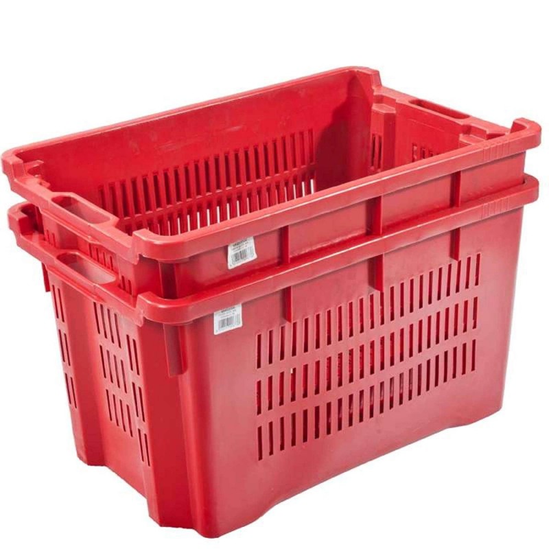 Cassetta Portaoggetti Impilabile In PVC Ics - 40 Litri (56x35x31 Cm) - Trasparente
