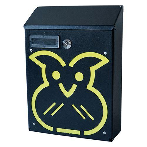 Cassetta postale antracite verniciata a polvere h 29 cm montaggio a parete