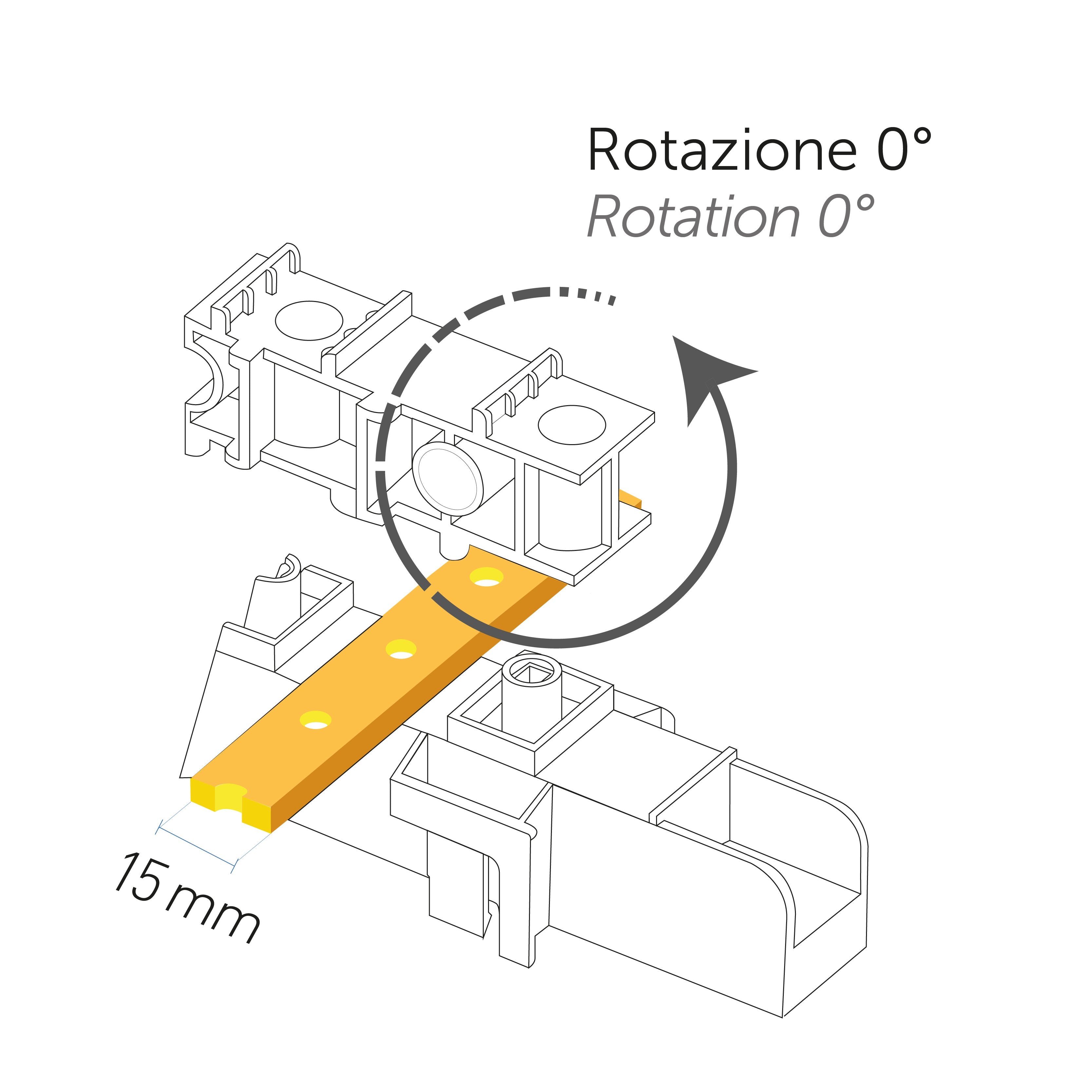 Supporti per barre in rame autoestinguente IP00 resistenza al calore 130° C