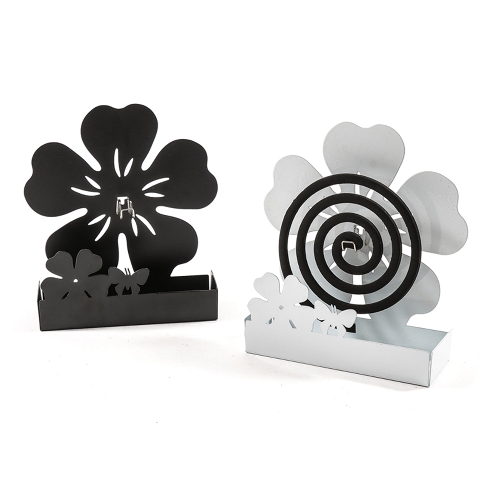 Diffusore in Metallo "Fiore" porta Zampirone antizanzare da Esterno h 17 cm