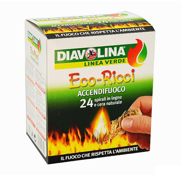 Accendifuoco A Ricciolo Naturale - 20pz, Per Forni E BBQ, Ecologico E Inodore - Foto 10