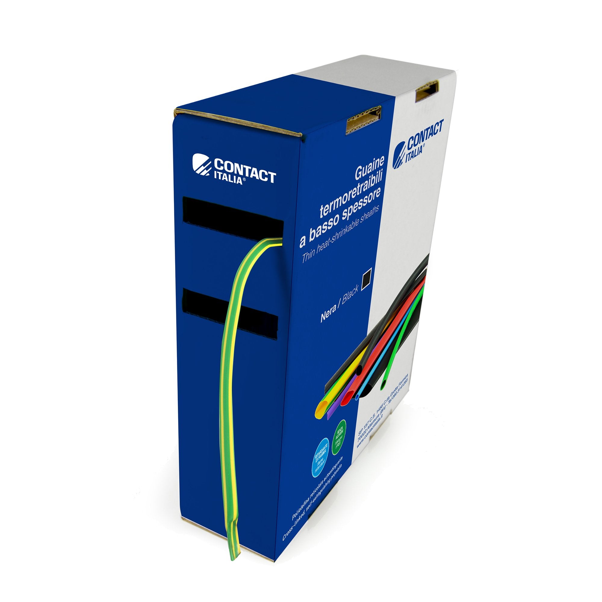 Guaina Termoretraibile 3:1 (giallo-verde) per rivestimento cavi elettrici