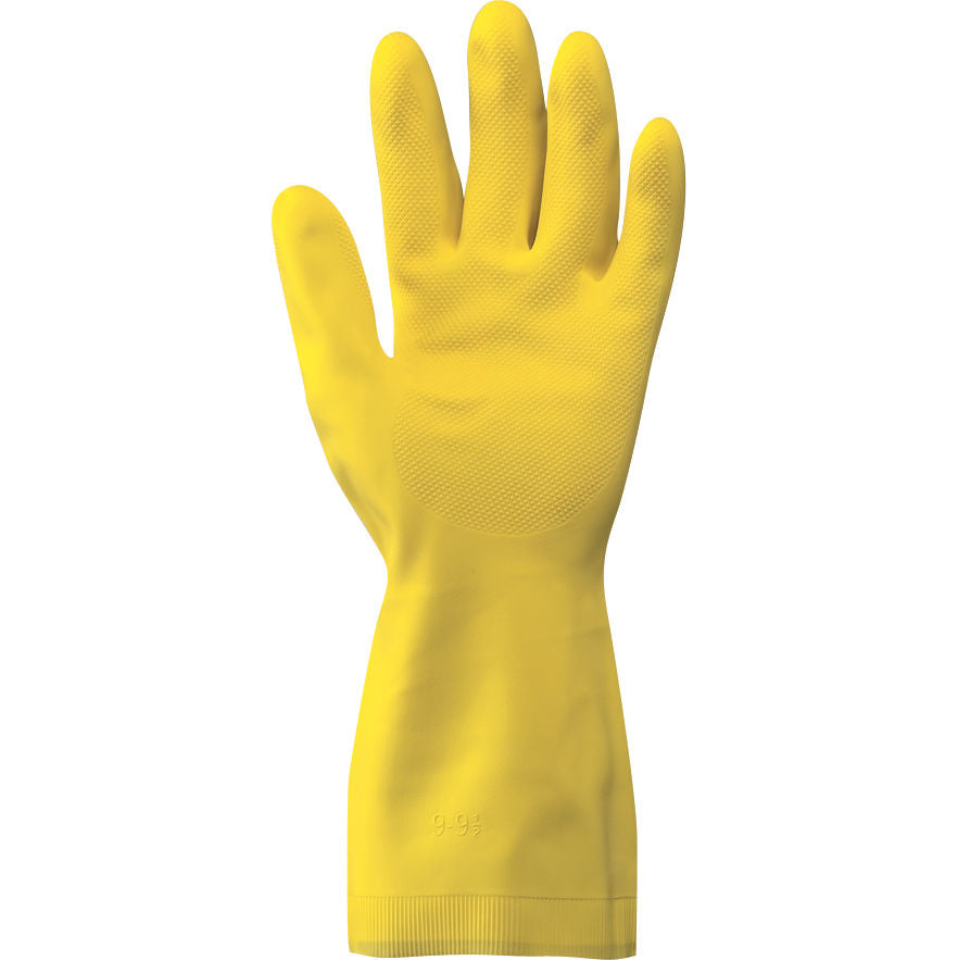 Guanti in lattice floccato in cotone per pulizia industriale e per casalinghi