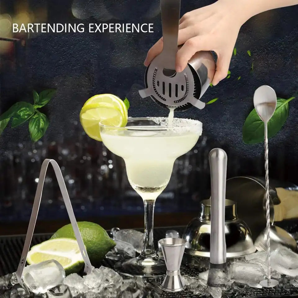 Set bartender 7 pezzi Shaker per cocktail idea regalo per barman