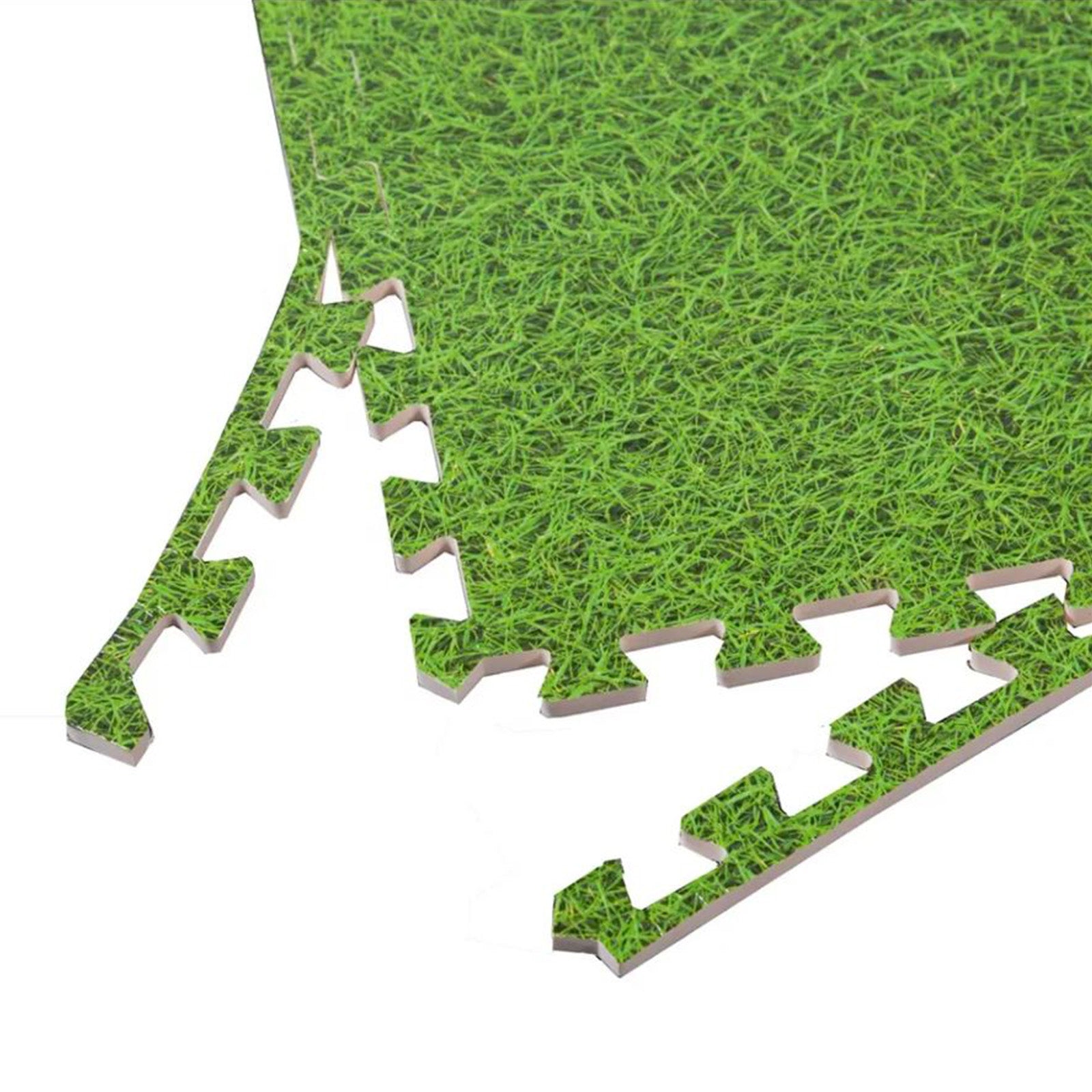 Kit 6 mattonelle Tappetino protezione fondo piscina effetto erba 40cm