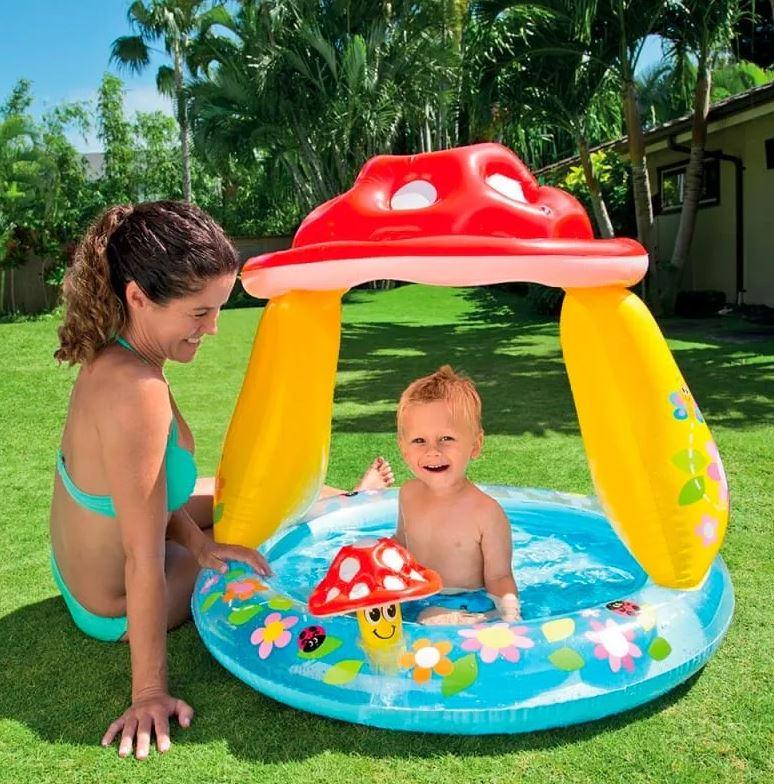 Piscina gonfiabile "Fungo baby" per bambini da balcone e giardino Ø 102 cm