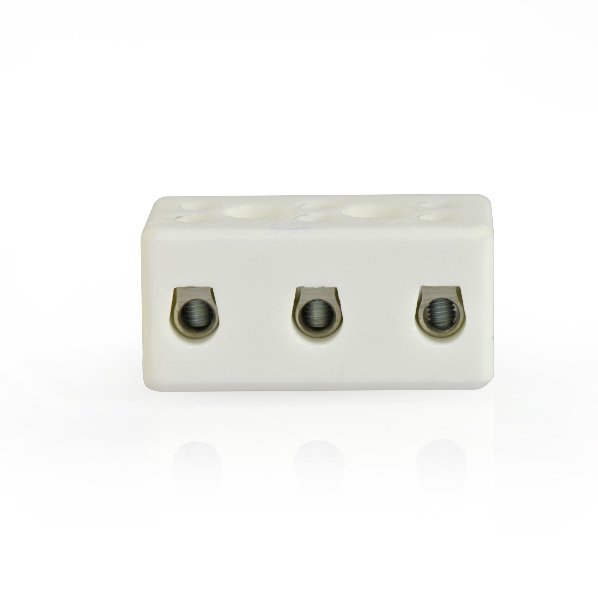 ZUDKSUY 30 Morsetti Per Condotti PVC Bianchi - Fascette A U A Due Fori Da 25mm Per Fissaggio Cavi E Tubi - 4