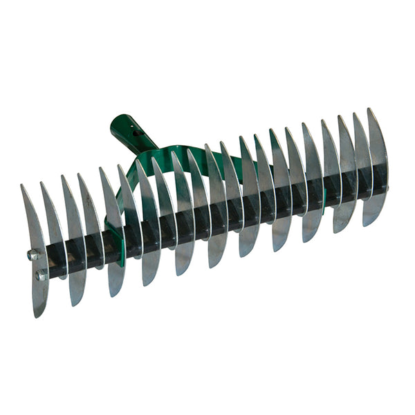 Rastrello Arieggiatore Crisalide - 32 Denti Acciaio Zincato, Larghezza 35 Cm, Con Manico Legno 150 Cm - Foto 8