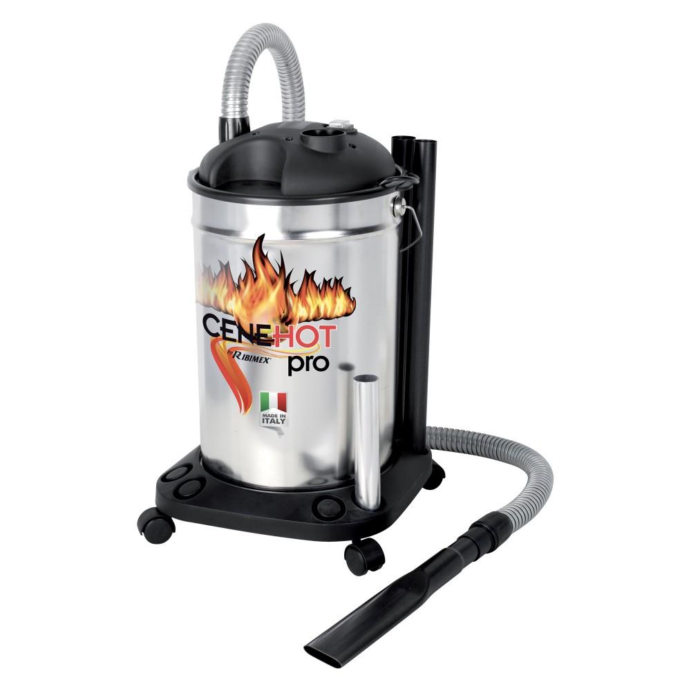 Aspiracenere per ceneri calde "Cenehot- PRO" da 25 lt 1200 W, pulizia stufa e camino a legna e pellets