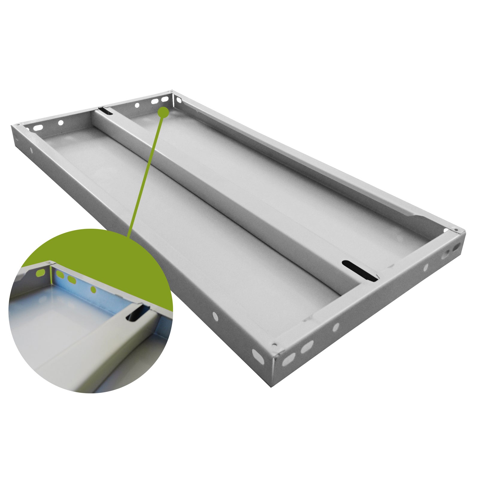 Ripiani per scaffale in lamiera di acciaio verniciato antiruggine "Made in Italy"