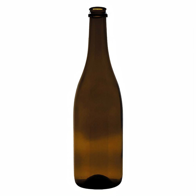 Bottiglia in vetro per vino "Champagne" con imboccatura a tappo di sughero 750 mL