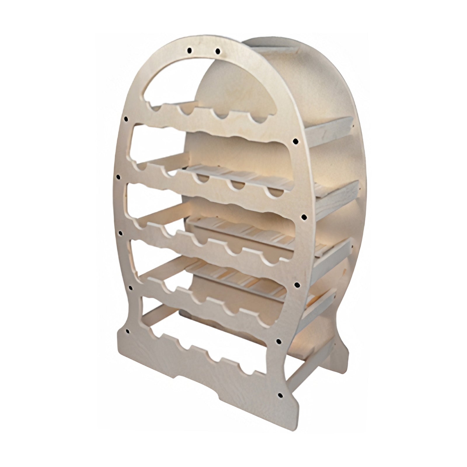 Botte portabottiglie in legno multistrato di betulla per bottiglie di vino