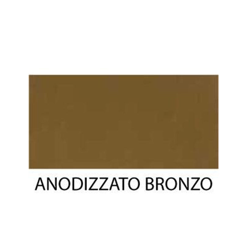 Zanzariera Plissettata su misura ''Aurora'' profilo Bronzo Anodizzato apertura laterale (Made In Italy)