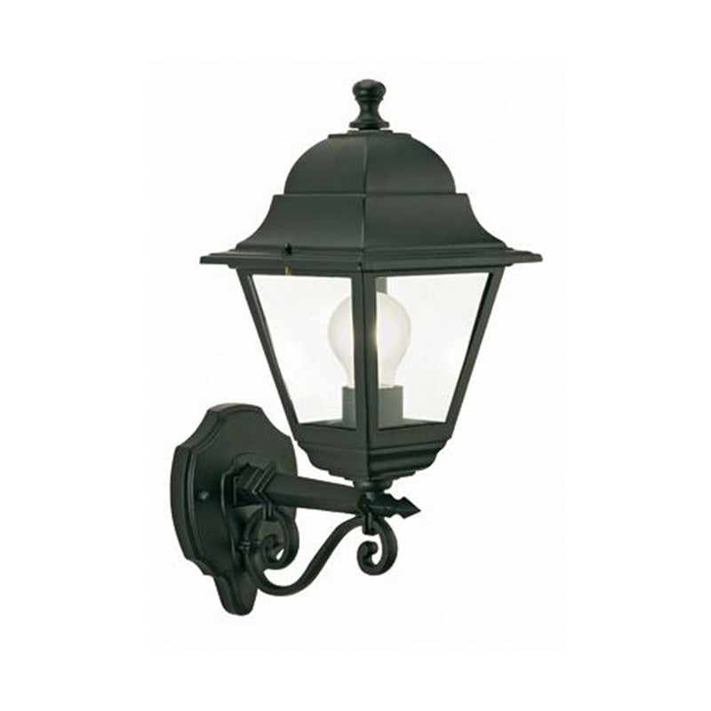 Lanterna da parete "Old Nero" lampada da esterno in alluminio anticato 60 w