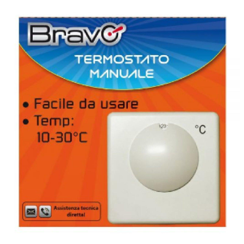 Termostato analogico ad manuale programmatore caldaia a gas da muro