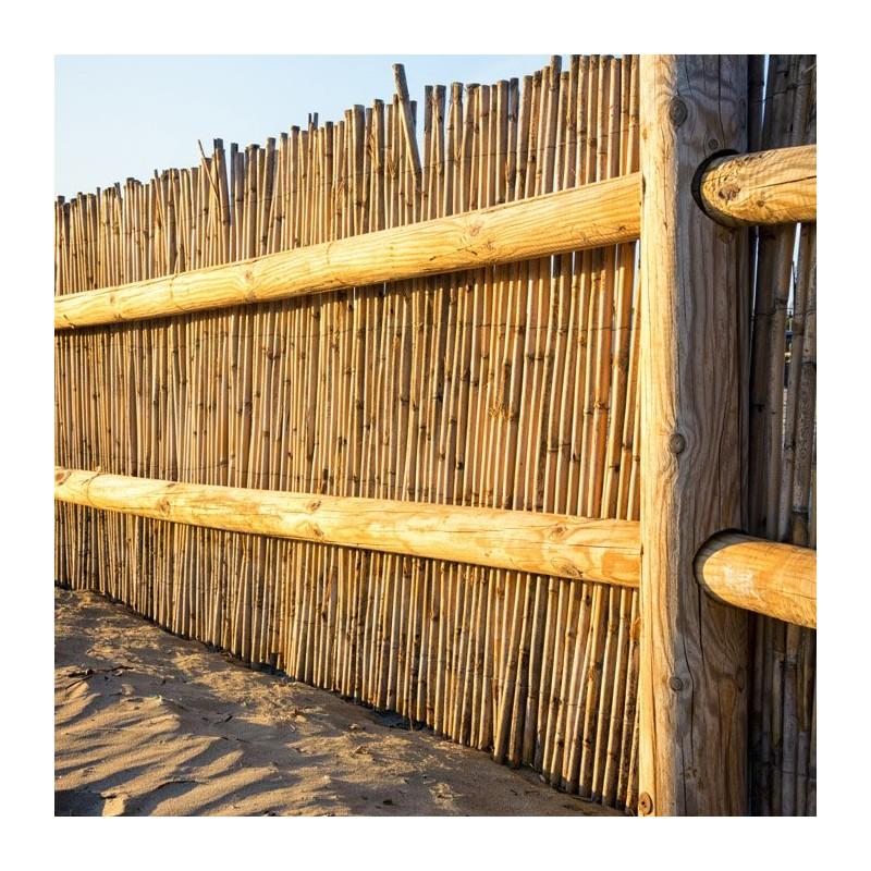Arella in canne di bamboo naturale Ø 10 mm, stuoia ombreggiante per recinzioni