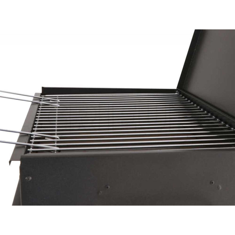 Barbecue a carbone "Stromboli" fornello con tappo e griglia regolabile Made in Italy