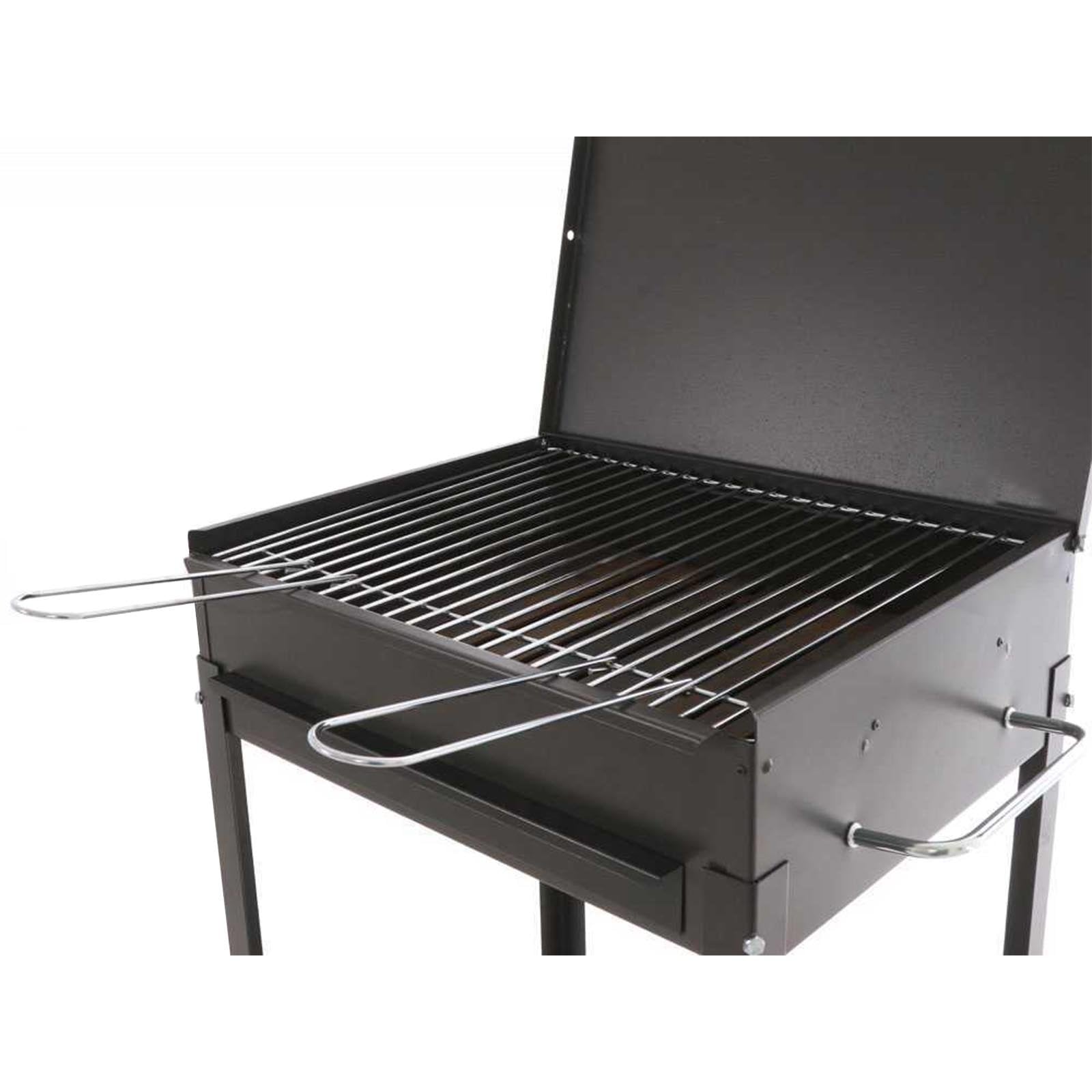 Barbecue a carbone "Stromboli" fornello con tappo e griglia regolabile Made in Italy