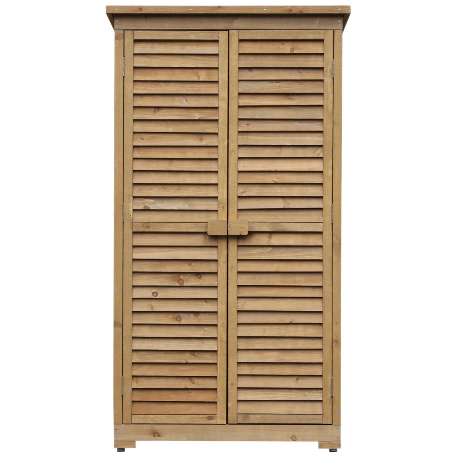 Capanno per attrezzi ed utensili da giardino con 4 scompartimenti in legno di Abete "Made in Italy"
