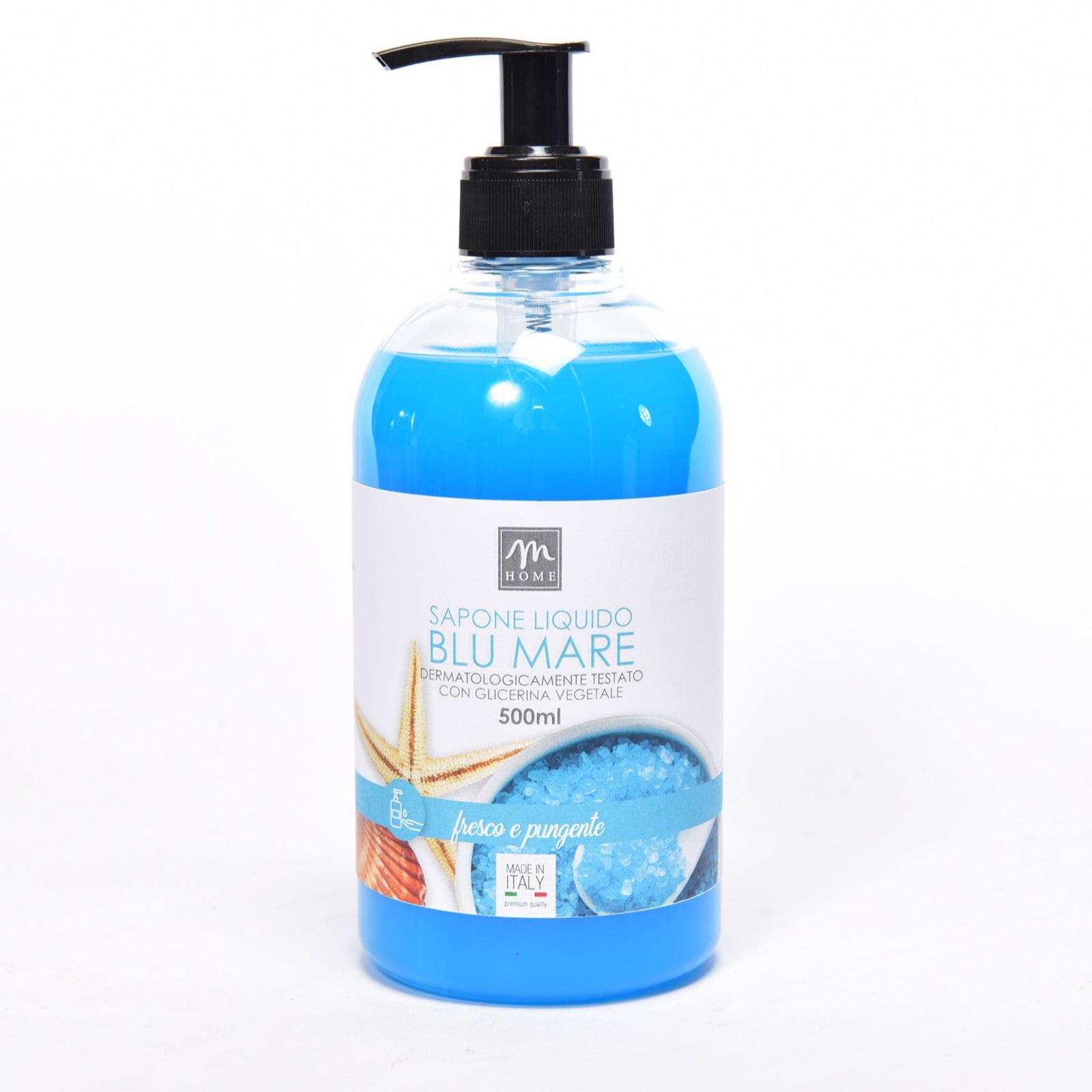 Dispenser di Sapone liquido da 500 mL profumato dermatologicamente testato con glicerina vegetale