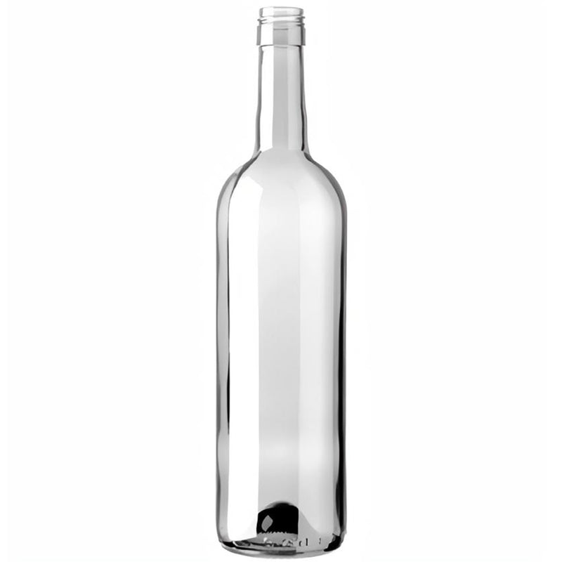 Bottiglia in vetro per vino "Bordolese Ecova" con imboccatura a tappo di sughero 750 mL
