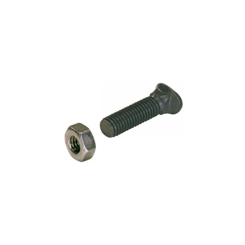 Bullone con dado di ricambio per Vomere Molla Flex e Mini Flex , in acciaio 8.8 resistente