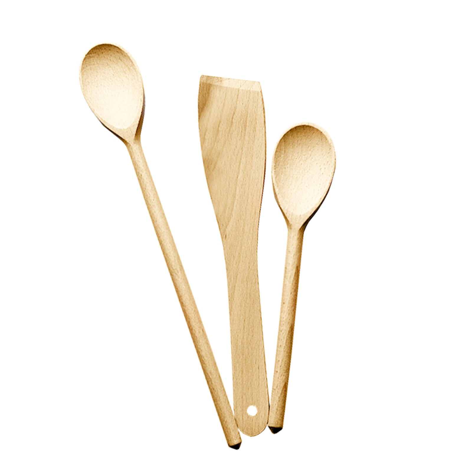 Utensili in legno da cucina Cucchiaia e Forchettone h 32 cm
