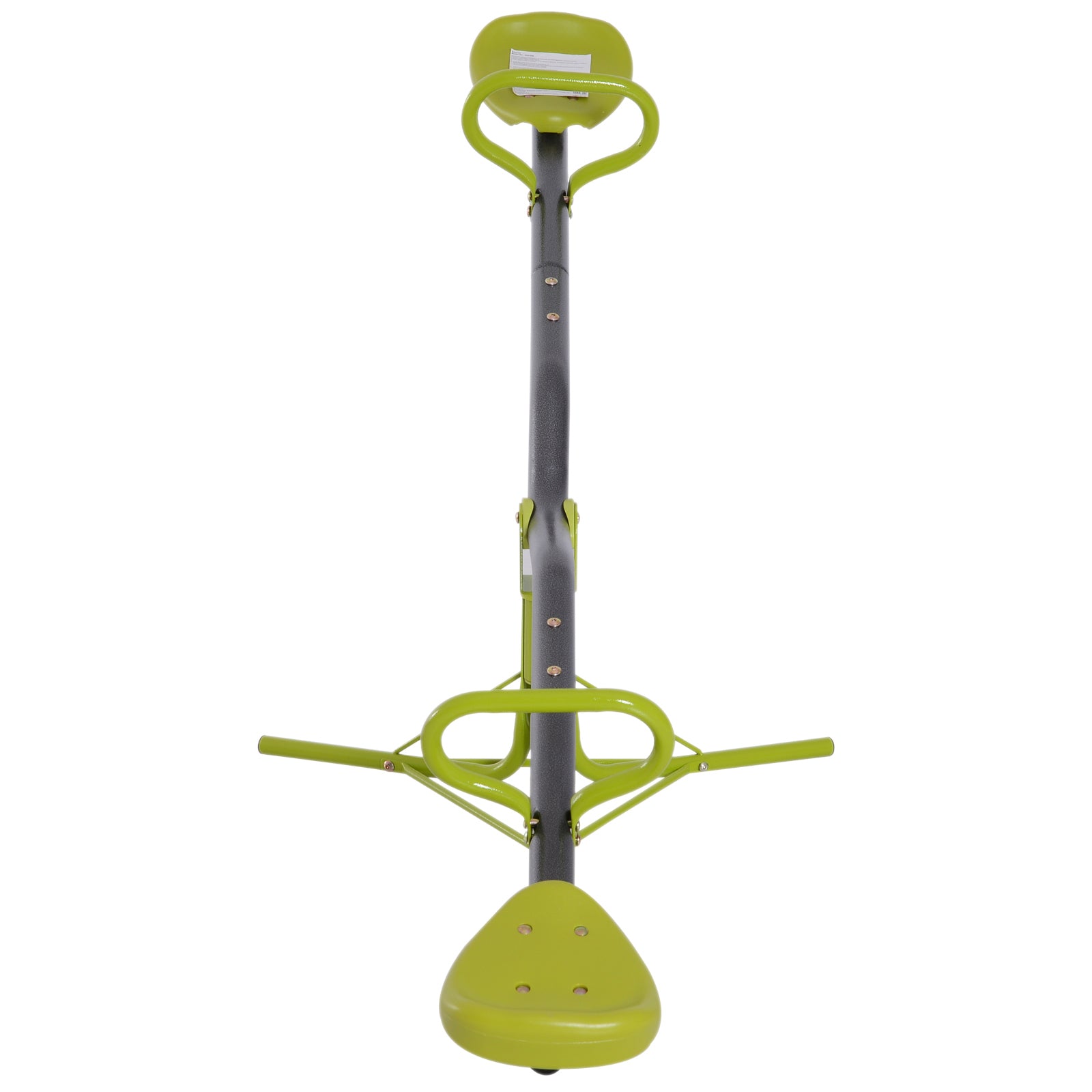 Altalena basculante e rotante a 360° da giardino per bambini con struttura in acciaio