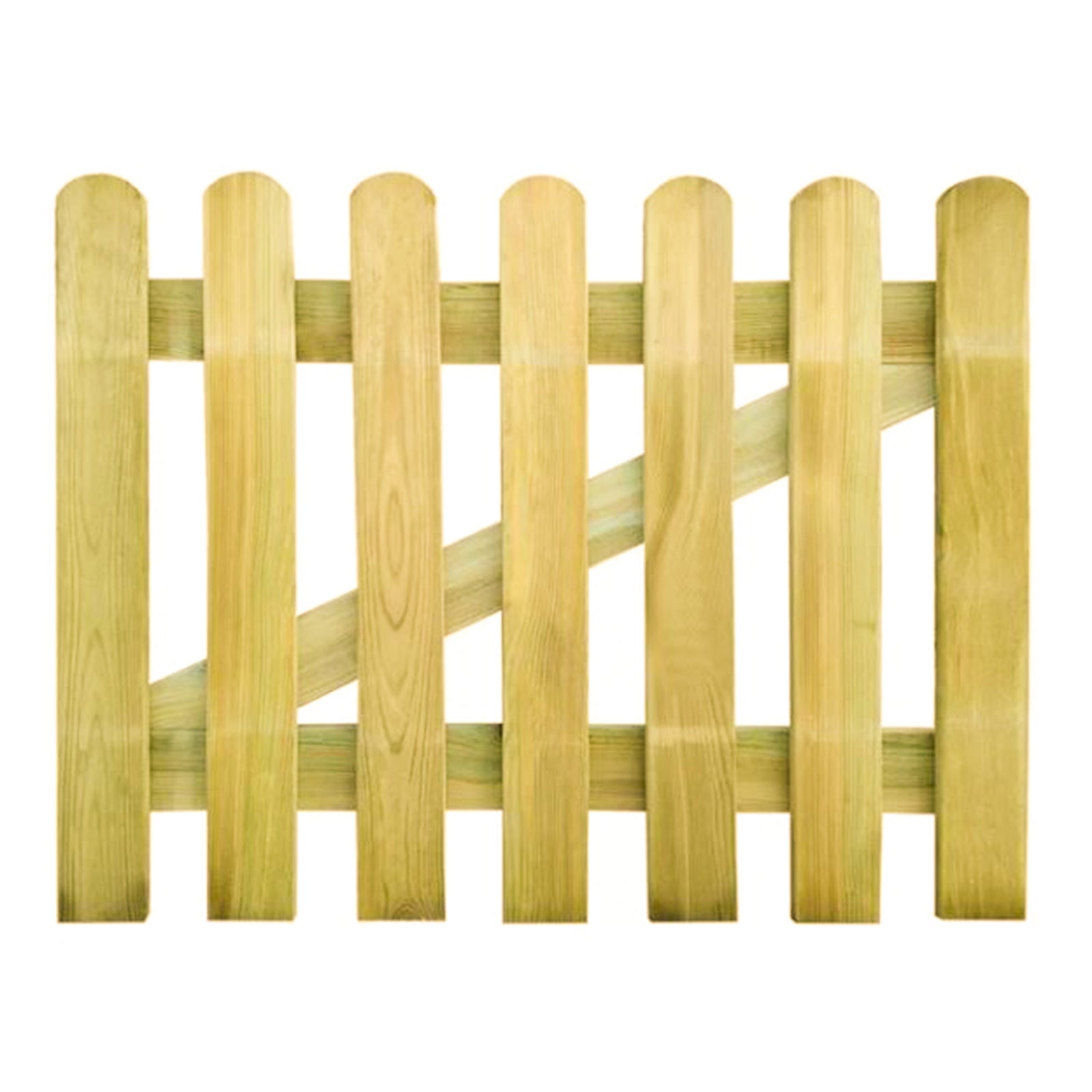 Staccionata "Lasa" in legno di pino naturale per recinzioni giardino e terrazzo