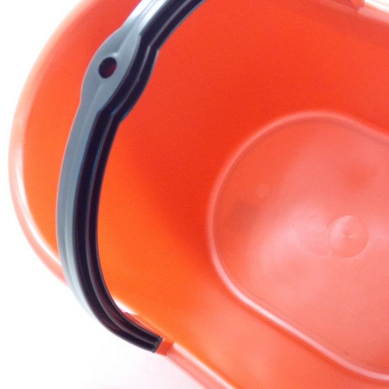 Cesto agricolo con manico oscillante in plastica per raccolta frutta