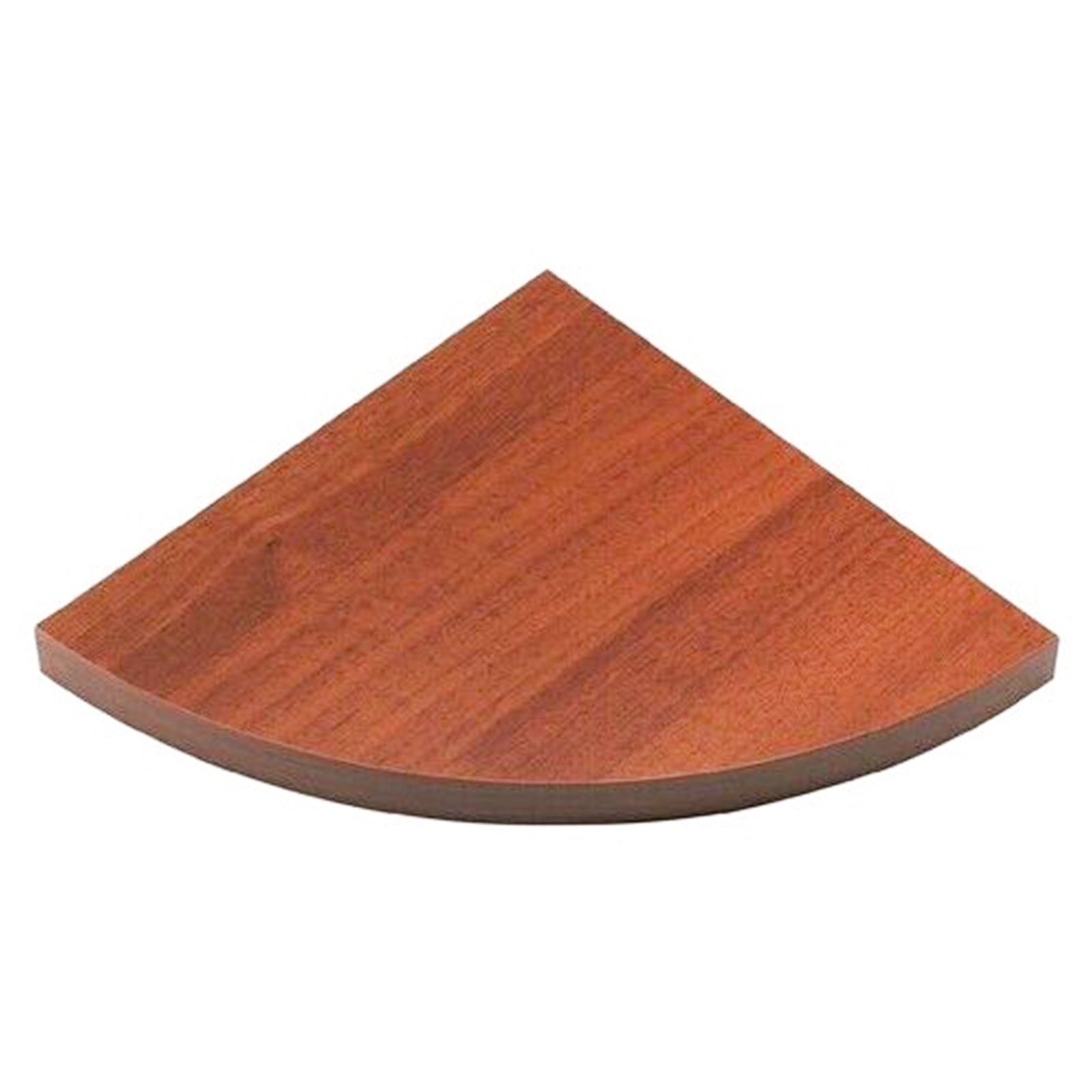 Mensola da muro ad angolo in legno con bordo squadrato fissaggio con reggimensole