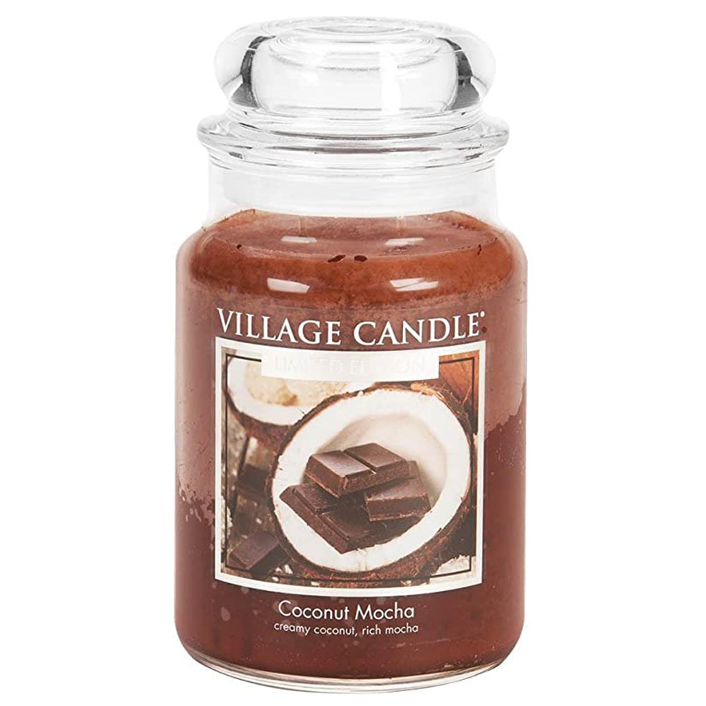 Candele profumate "Village Candle" profumatore per ambienti, Giara in vetro 730 gr, 26 once
