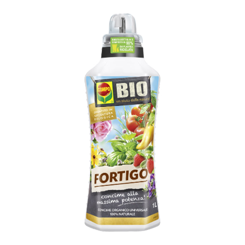 Concime Biologico "Fortigo" fertilizzante liquido per ortaggi e fiori 1 lt