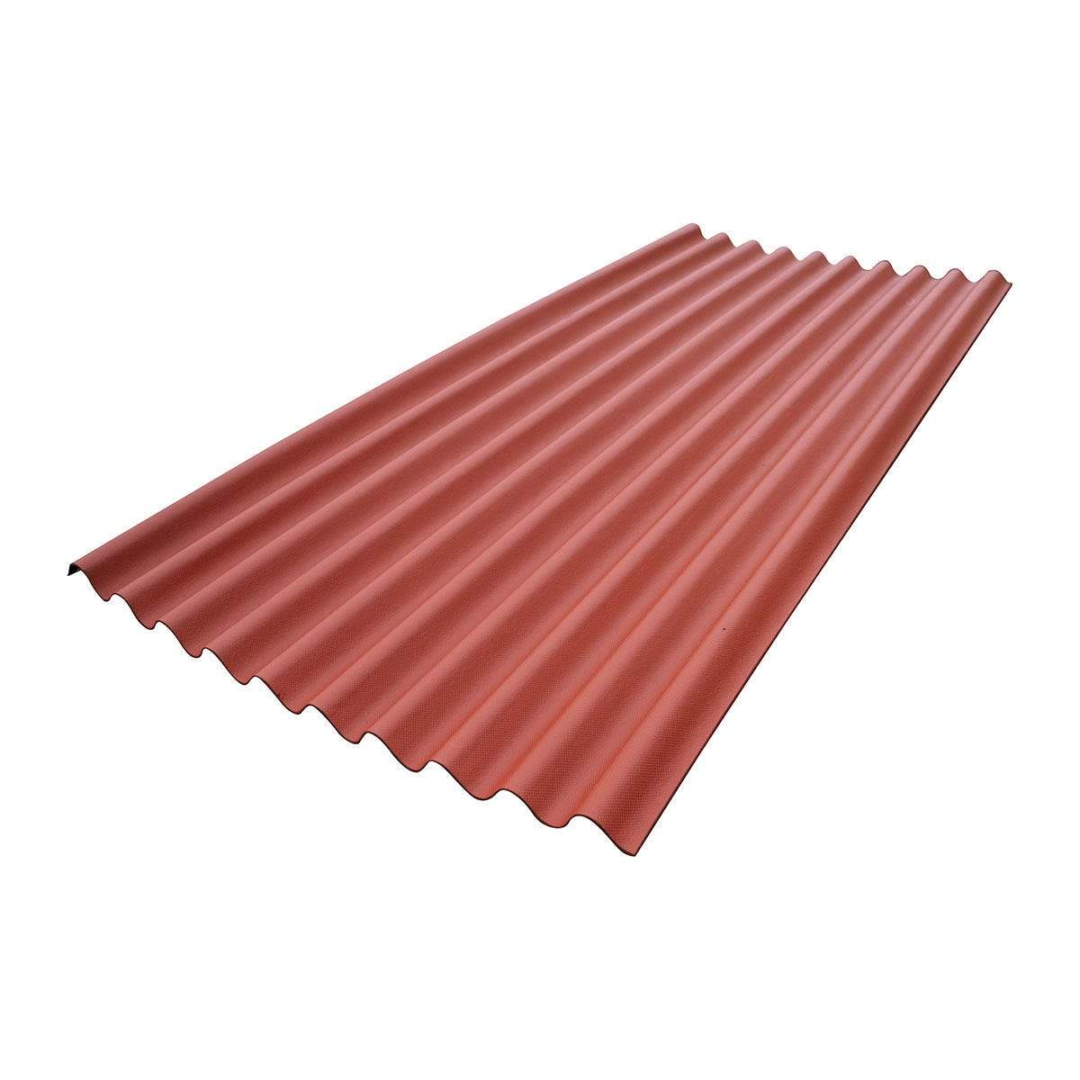 Lastra di copertura catramata 95 x 200 cm colorazione rosso Mattone