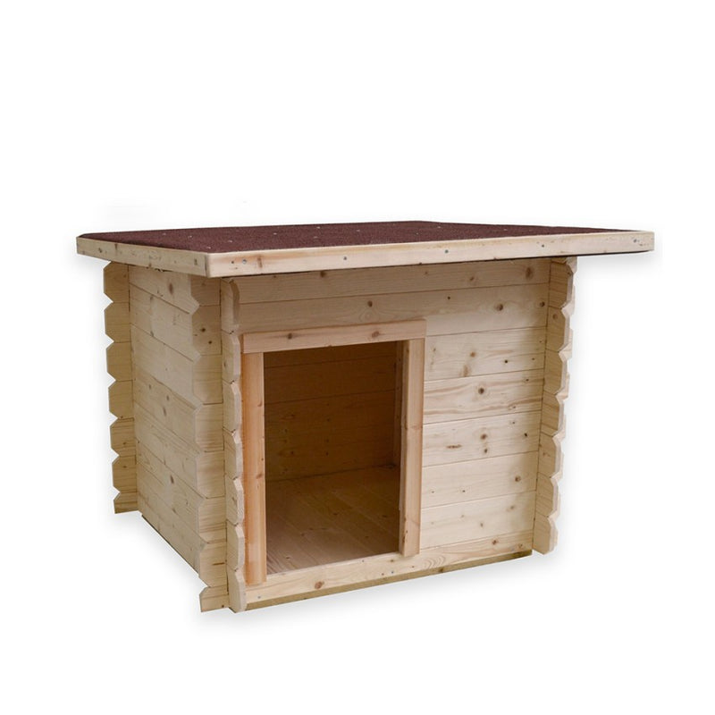 Cuccia per cani in legno di Abete impregnato con tetto apribile "Made in Italy"