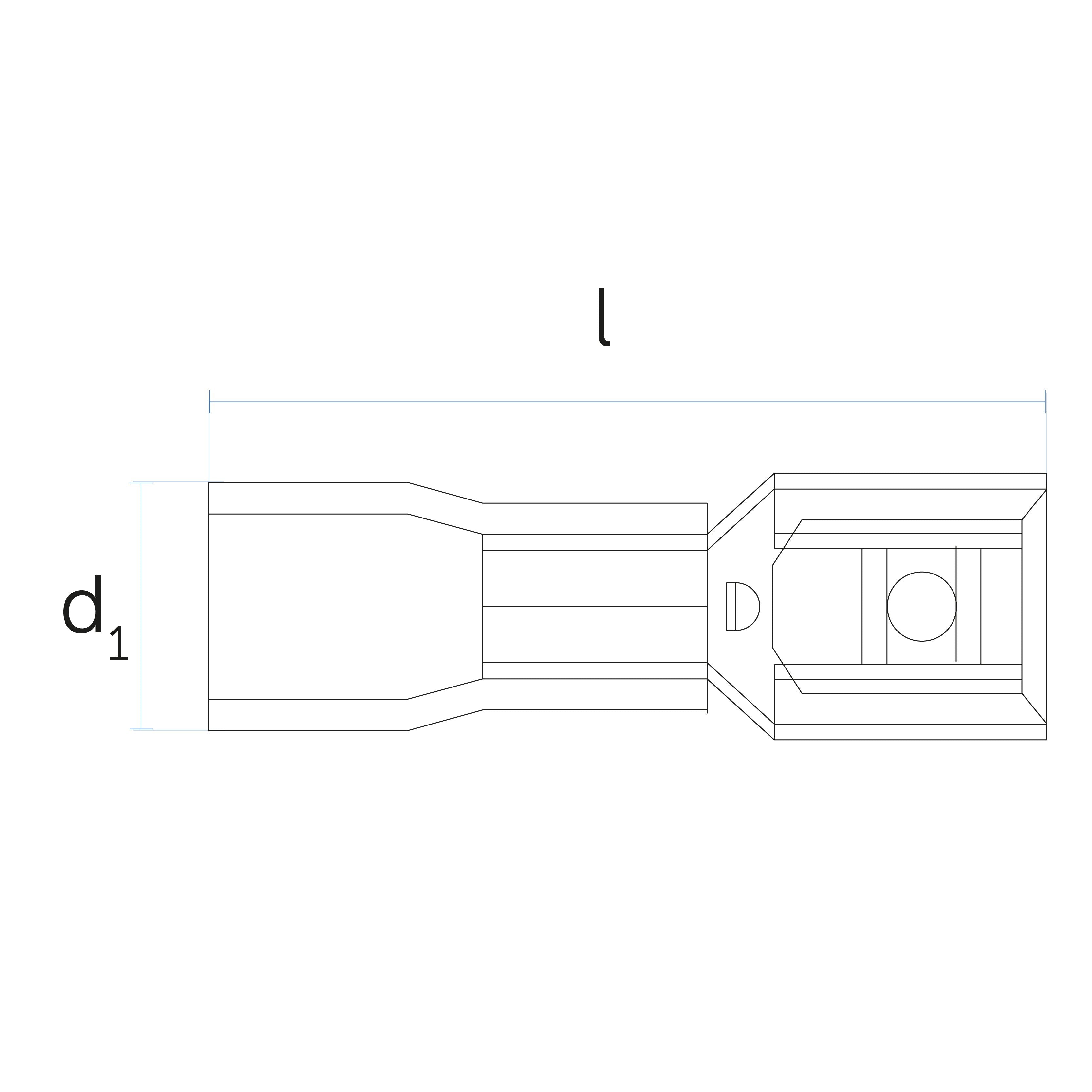 Capocorda preisolato, serie ad innesto per collegamento cavi elettrici