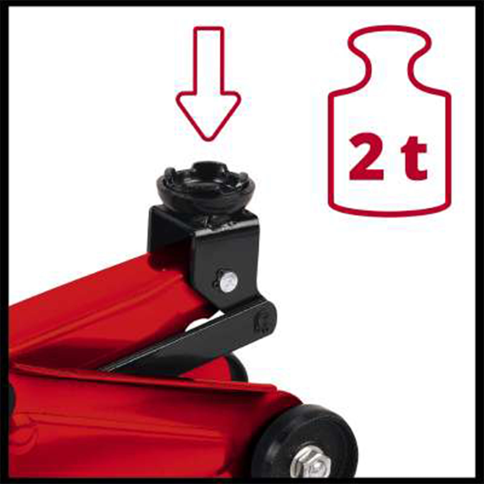 Cricchetto idraulico cric carrellabile con ruote e maniglia altezza max 33cm