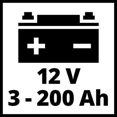 Einhell CE-BC 10 M Carica Batterie, Tensione di Carica 6/12 V, Rosso/Nero, 3-200 Ah
