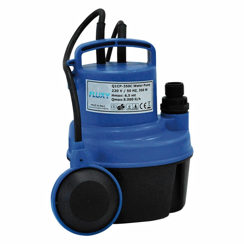 Elettropompa sommergibile in PVC per drenaggio acque sporche 5000 litri/ora 0,47 HP