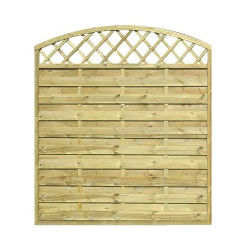 Pannello grigliato "Lasa" Arco in legno di pino naturale con barriera per recinzioni giardino e terrazzo