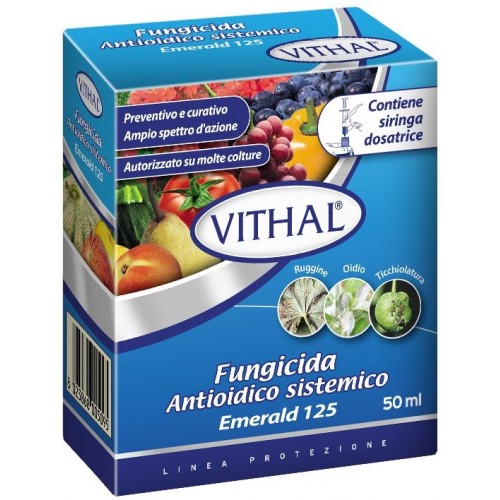 Fungicida sistemico antioidico "Vithal Emerald 50 Ml" per la difesa della vite ed ortaggi
