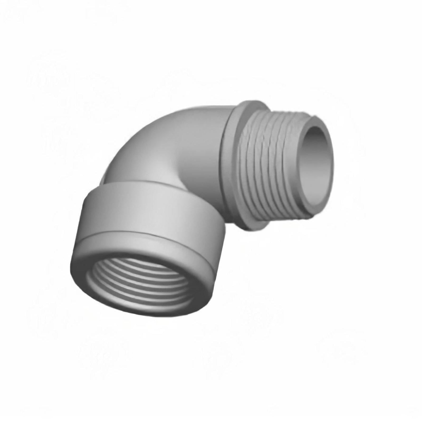 Raccordo in ghisa a gomito con attacco maschio/femmina per irrigazione