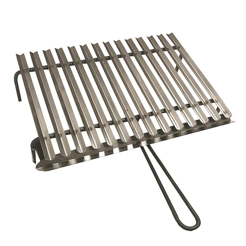 WELL GRILL Plancha, piastra per barbecue, in acciaio inox, 26 x 44,5 cm,  con spatola per barbecue, set per la maggior parte dei barbecue a gas e
