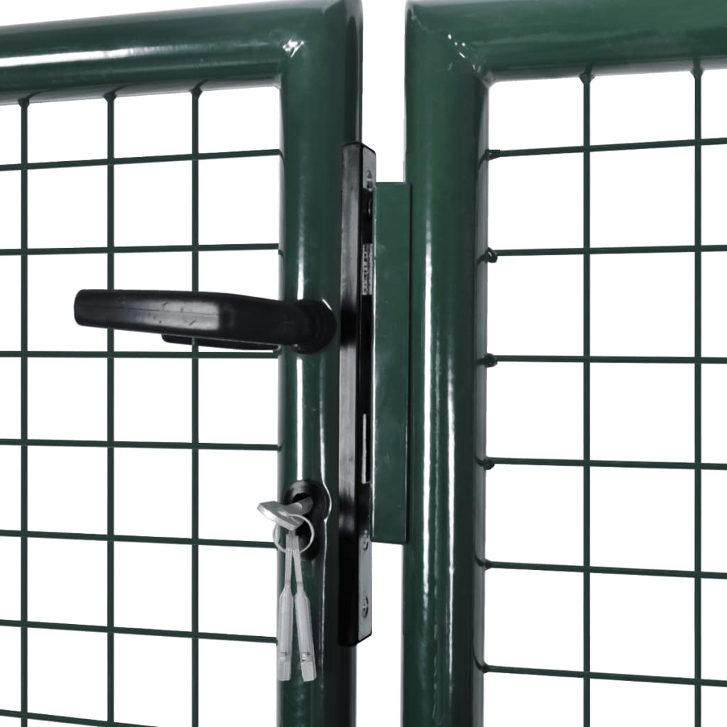 Cancello pedonale per recinzione con pannelli rigidi modulari "Border" maglia 5 x 5 cm