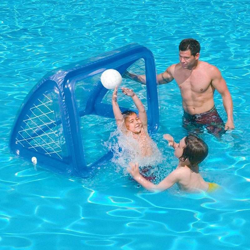 Set rete pallanuoto gonfiabile per piscina 140 x 89 cm, kit porta
